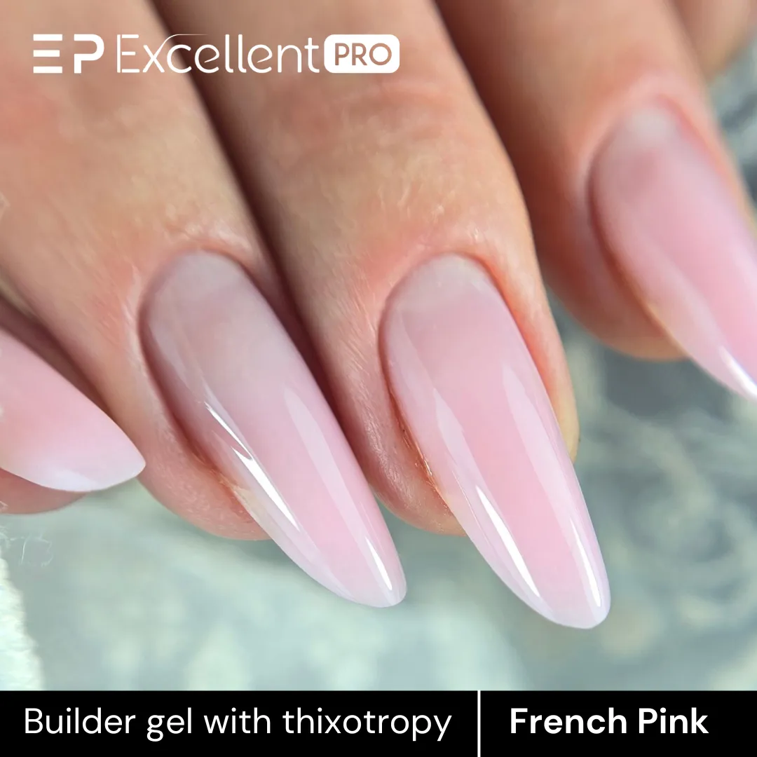 Stylizacja paznokci Excellent PRO - Excellent PRO Builder gel with thixotropy french pink 50g