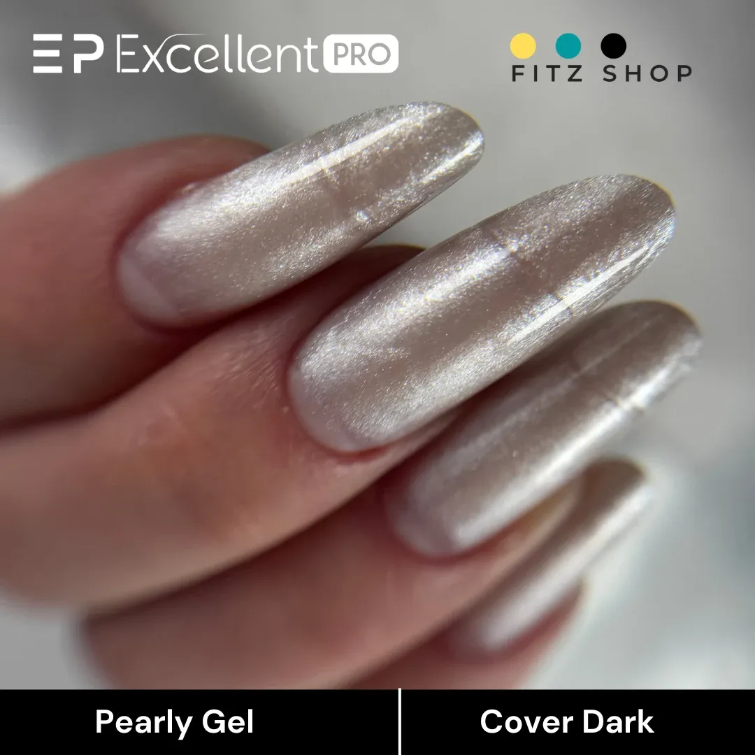 Stylizacja paznokci Excellent PRO - Excellent PRO Pearly Gel Cover Dark 15g