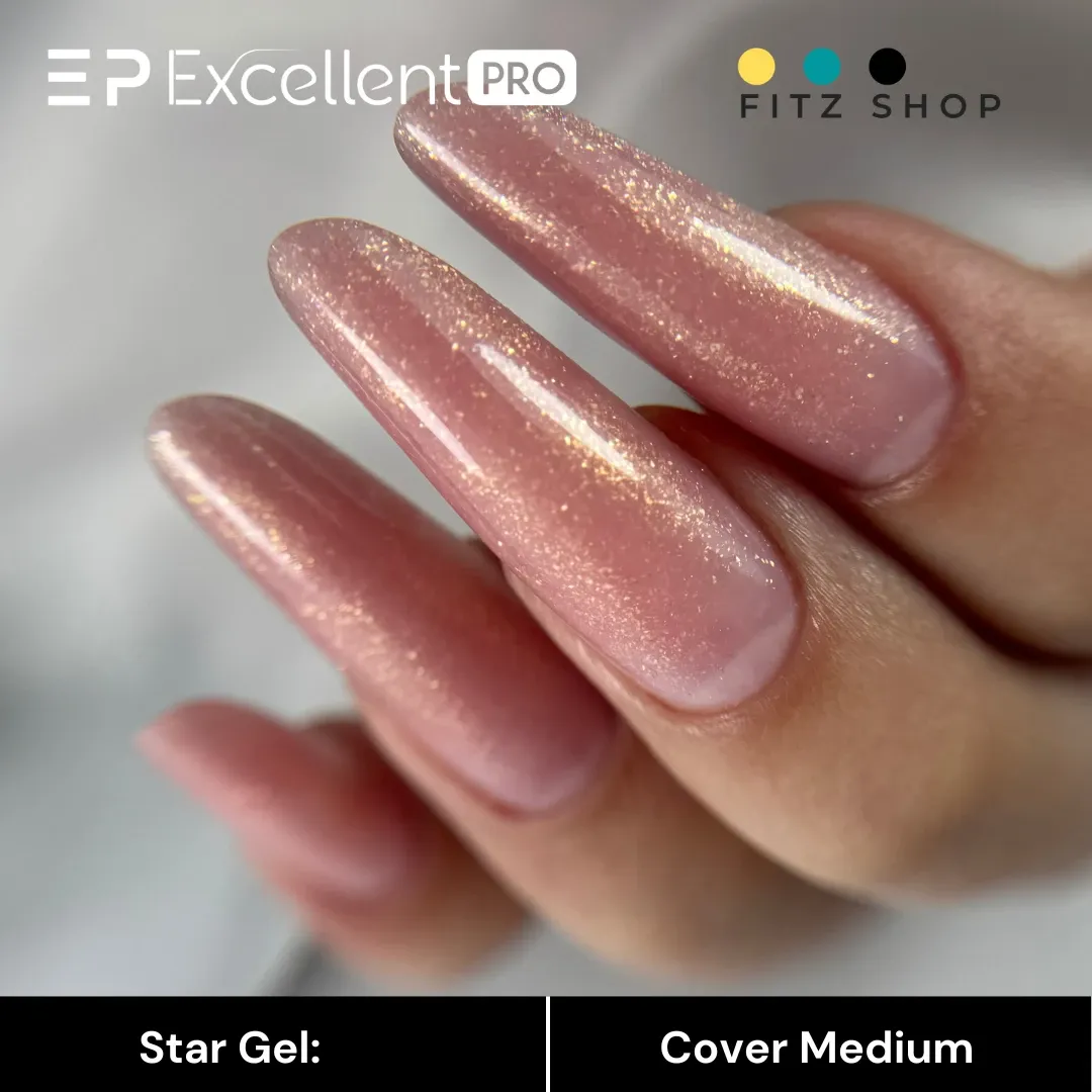 Stylizacja paznokci Excellent PRO - Excellent PRO Star Gel Cover Medium 15g
