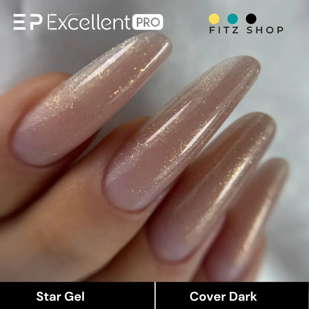 Stylizacja paznokci Excellent PRO - Excellent PRO Star Gel Cover Dark 15g