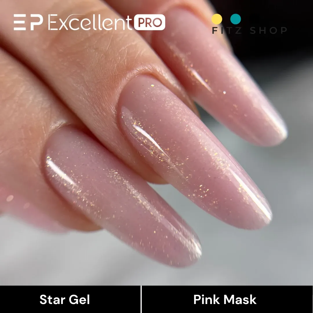 Stylizacja paznokci Excellent PRO - Excellent PRO Star Gel Pink Mask 15g