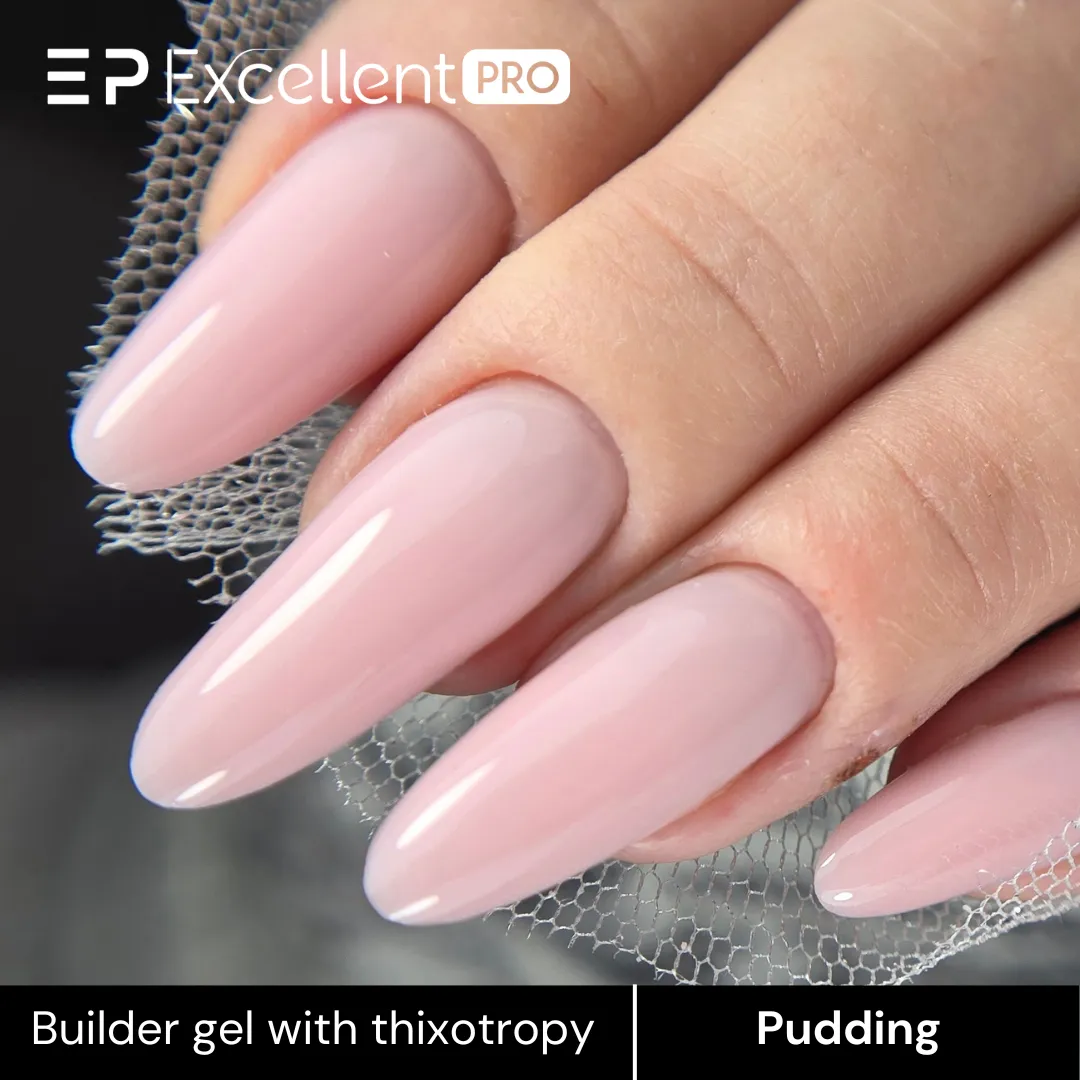 Stylizacja paznokci Excellent PRO - Excellent PRO Builder gel with thixotropy pudding 15g