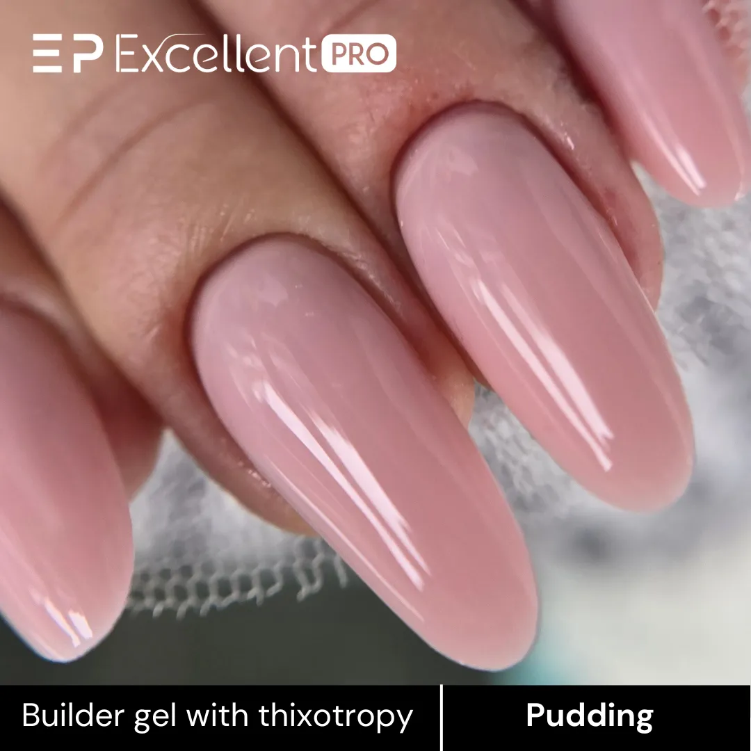 Stylizacja paznokci Excellent PRO - Excellent PRO Builder gel with thixotropy pudding 50g