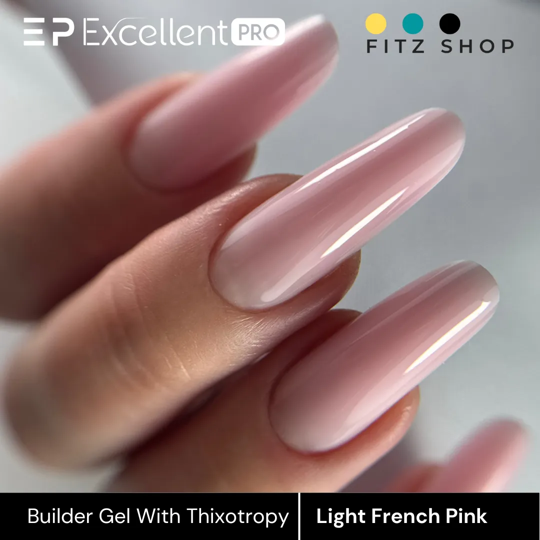 Stylizacja paznokci Excellent PRO - Excellent PRO Builder gel with thixotropy light french pink 15g