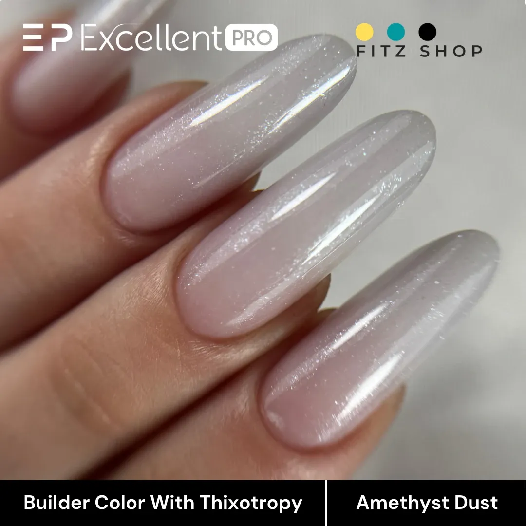 Stylizacja paznokci Excellent PRO - Excellent PRO Builder Color With Thixotropy Amethyst Dust 15g