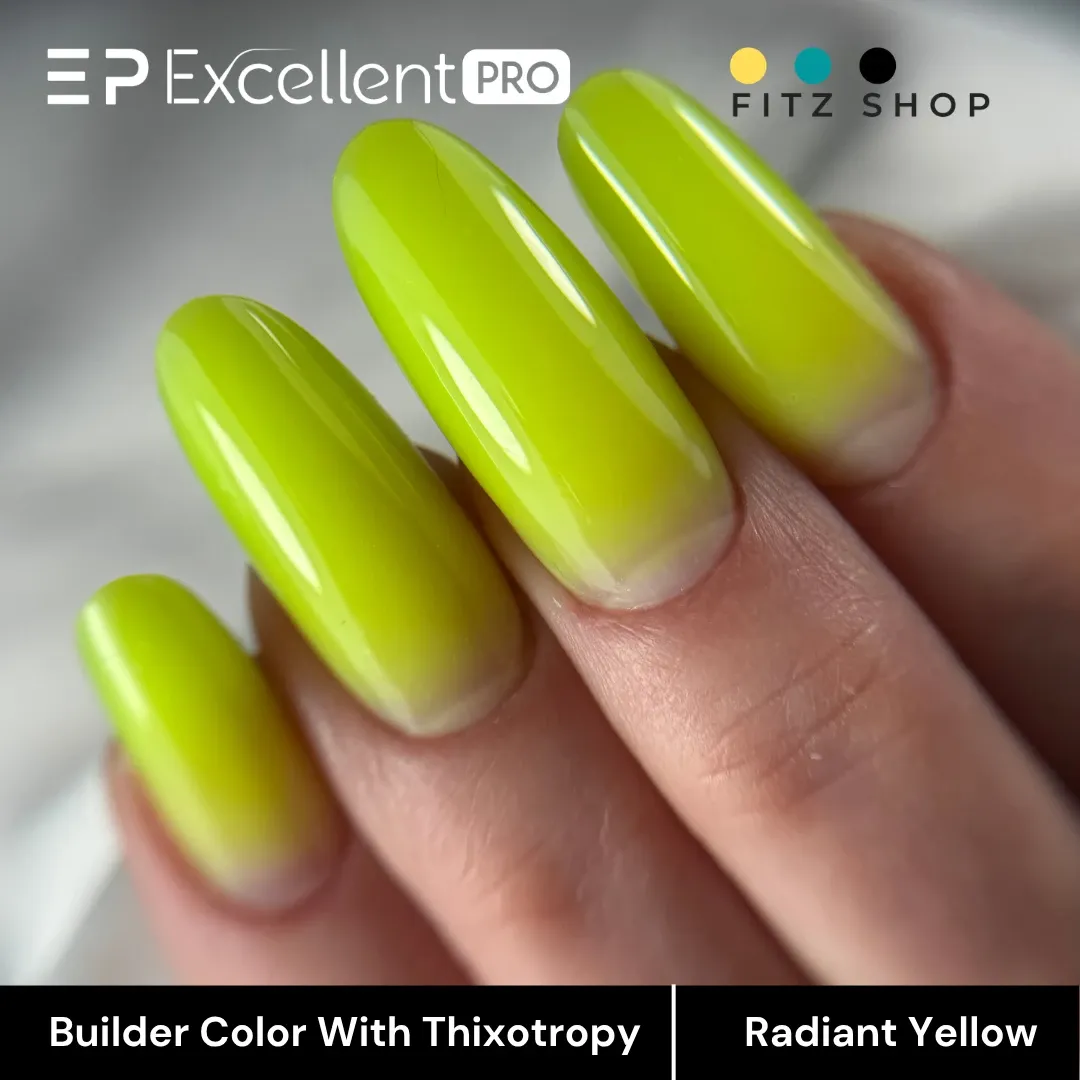 Stylizacja paznokci Excellent PRO - Excellent PRO Builder Color With Thixotropy Radiant Yellow 15g