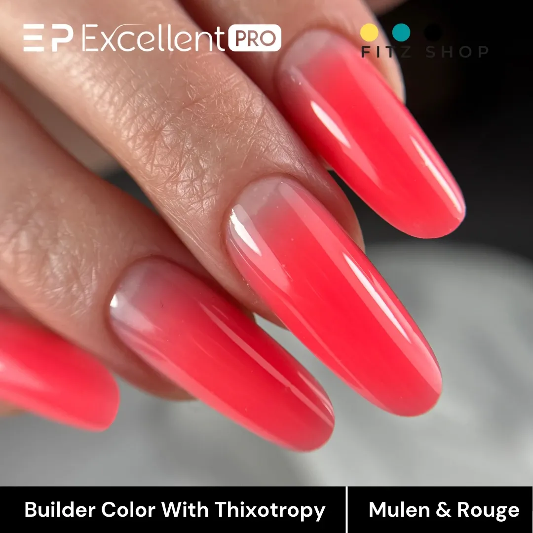 Stylizacja paznokci Excellent PRO - Excellent PRO Builder Color With Thixotropy Mulen & Rouge 15g