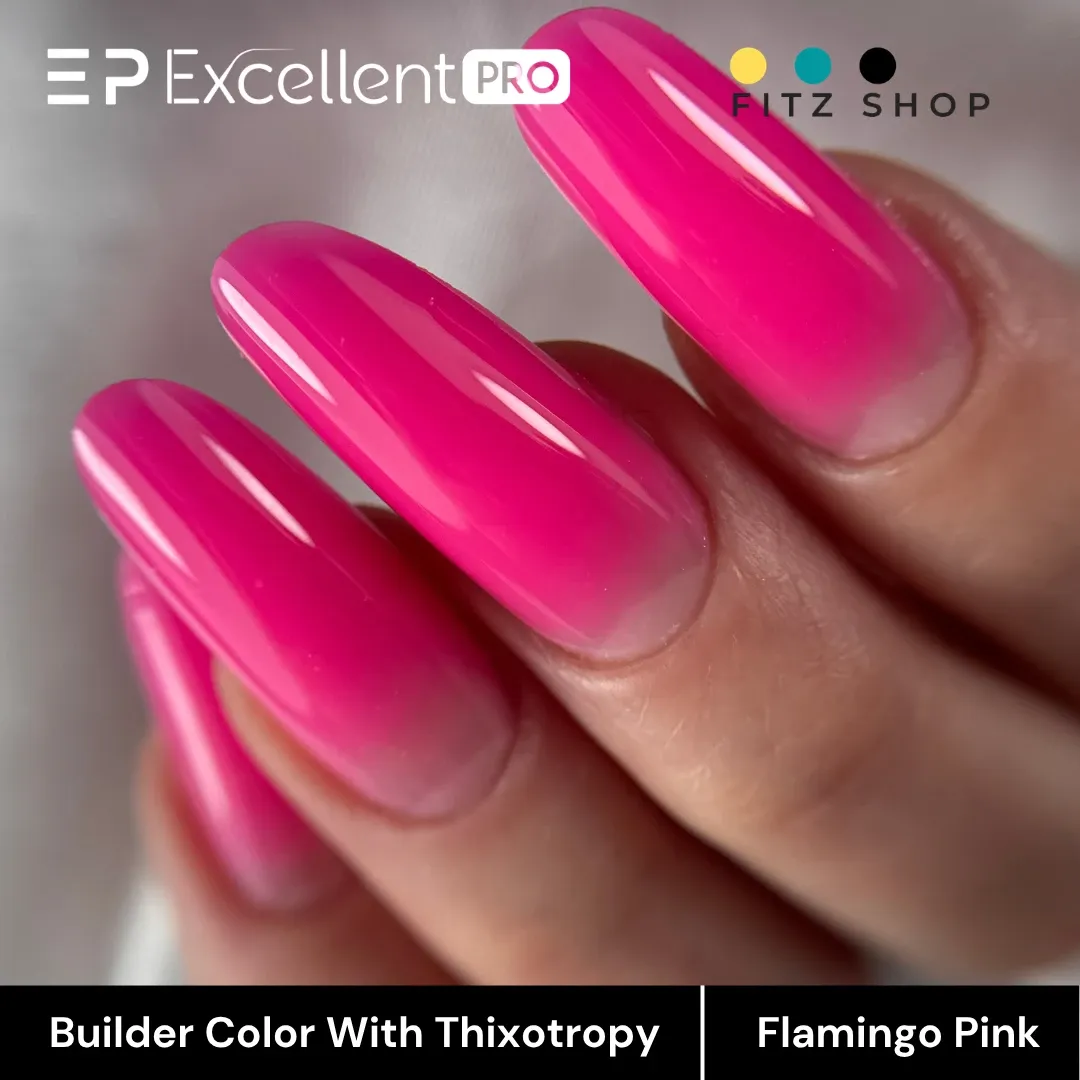 Stylizacja paznokci Excellent PRO - Excellent PRO Builder Color With Thixotropy Flamingo Pink 15g