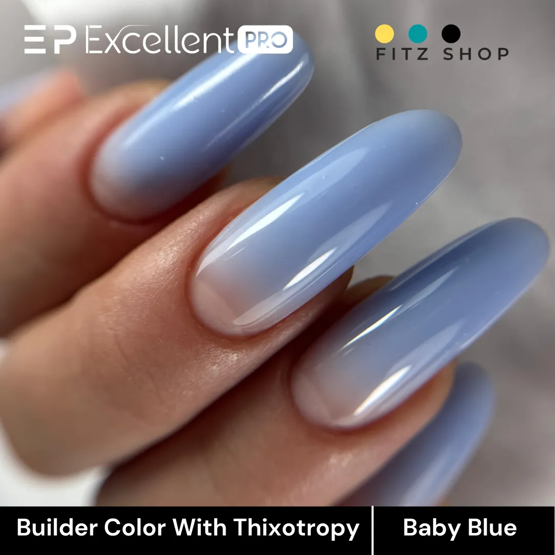 Stylizacja paznokci Excellent PRO - Excellent PRO Builder Color With Thixotropy Pastel Baby Blue 15g