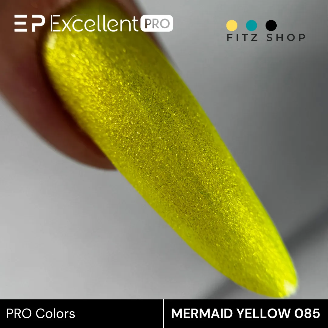 Stylizacja paznokci Excellent PRO - Excellent PRO Colors HemaFree 085 MERMAID YELLOW 7g