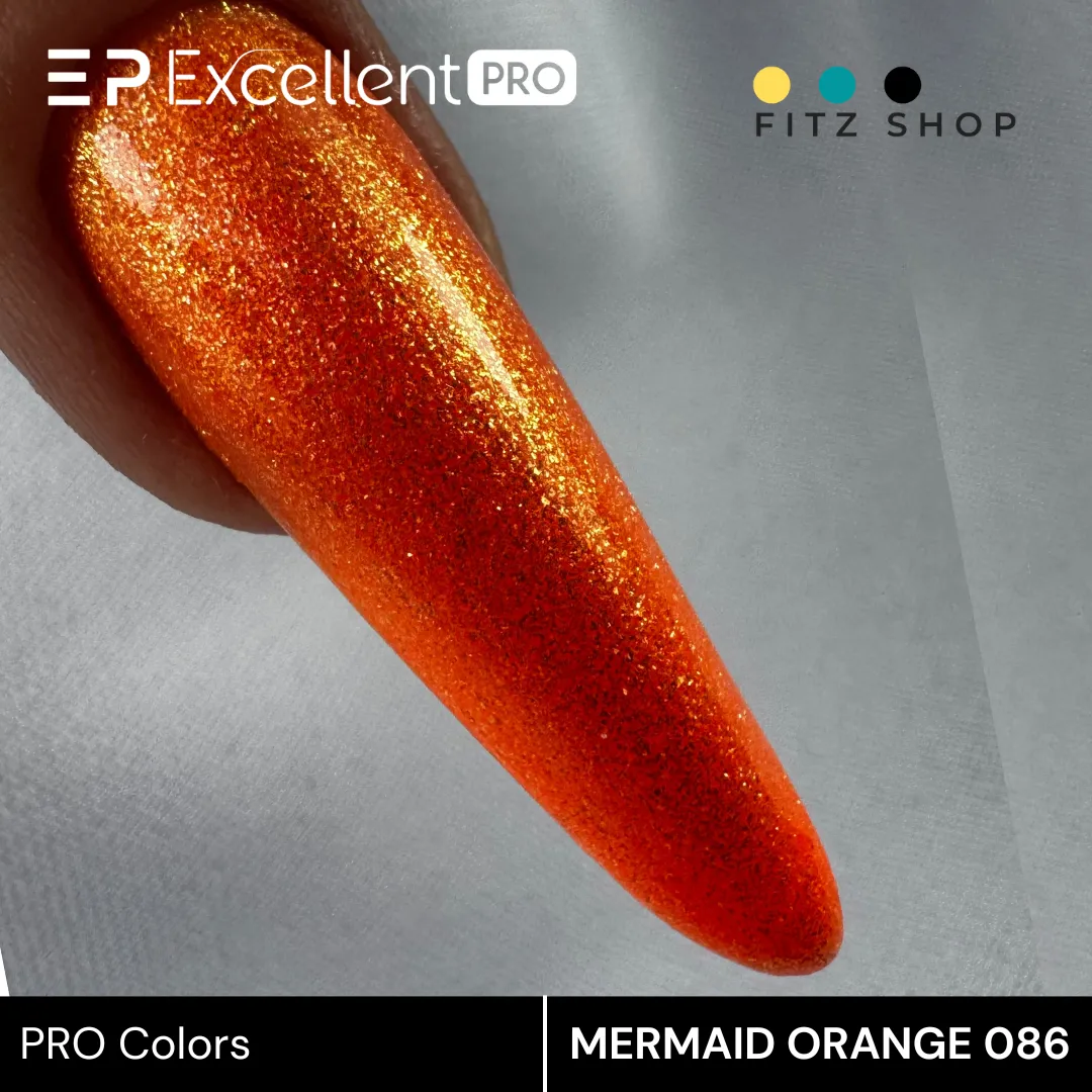 Stylizacja paznokci Excellent PRO - Excellent PRO Colors HemaFree 086 MERMAID ORANGE 7g