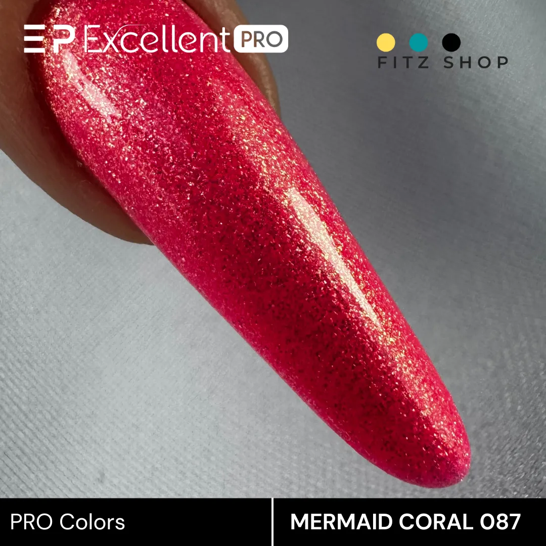 Stylizacja paznokci Excellent PRO - Excellent PRO Colors HemaFree 087 MERMAID CORAL 7g