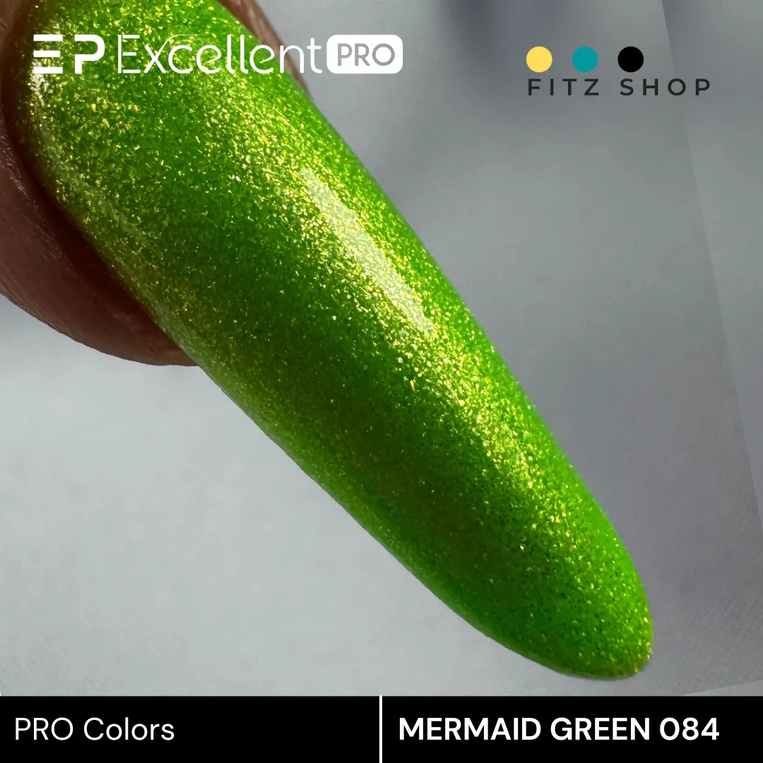 Stylizacja paznokci Excellent PRO - Excellent PRO Colors HemaFree 084 MERMAID GREEN 7g