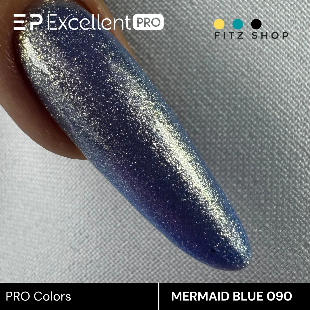 Stylizacja paznokci Excellent PRO - Excellent PRO Colors HemaFree 090 MERMAID BLUE 7g