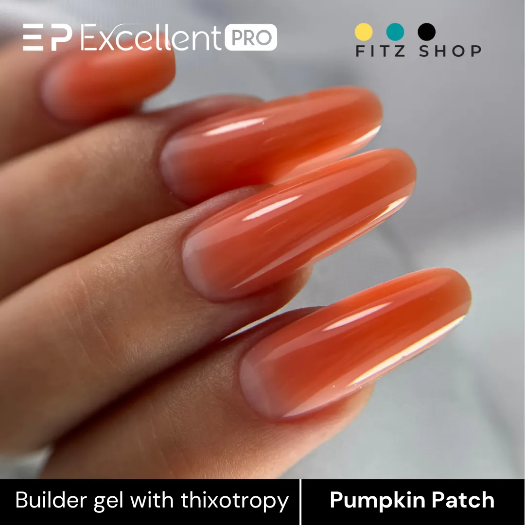 Stylizacja paznokci Excellent PRO - Excellent PRO Builder Color With Thixotropy Pumpkin Patch 15g