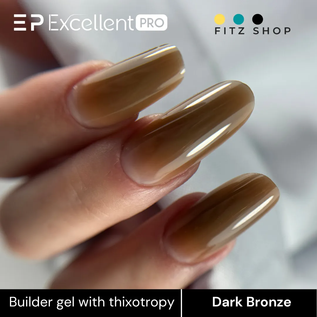 Stylizacja paznokci Excellent PRO - Excellent PRO Builder Color With Thixotropy Dark Bronze 15g