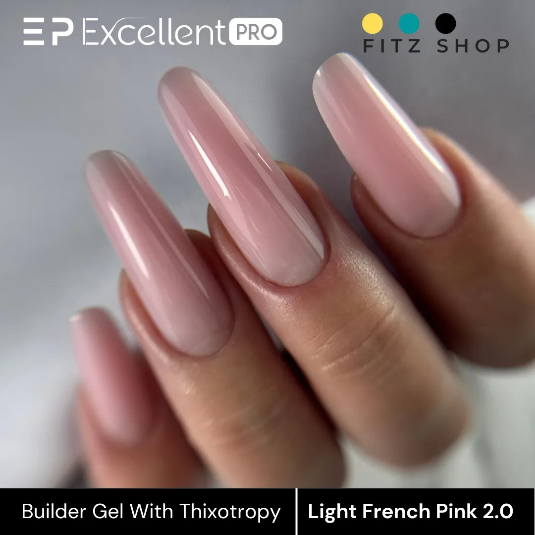 Stylizacja paznokci Excellent PRO - Excellent PRO Builder gel with thixotropy light french pink 2.0 15g