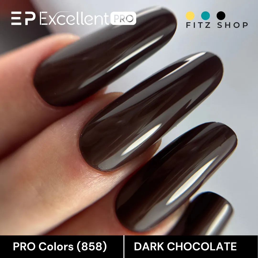 Stylizacja paznokci Excellent PRO - Excellent PRO Colors 858 DARK CHOCOLATE 7g