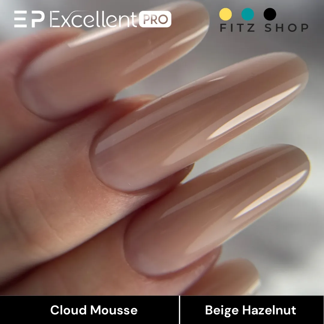 Stylizacja paznokci Excellent PRO - Excellent PRO Cloud Mousse Beige Hazelnut 15g