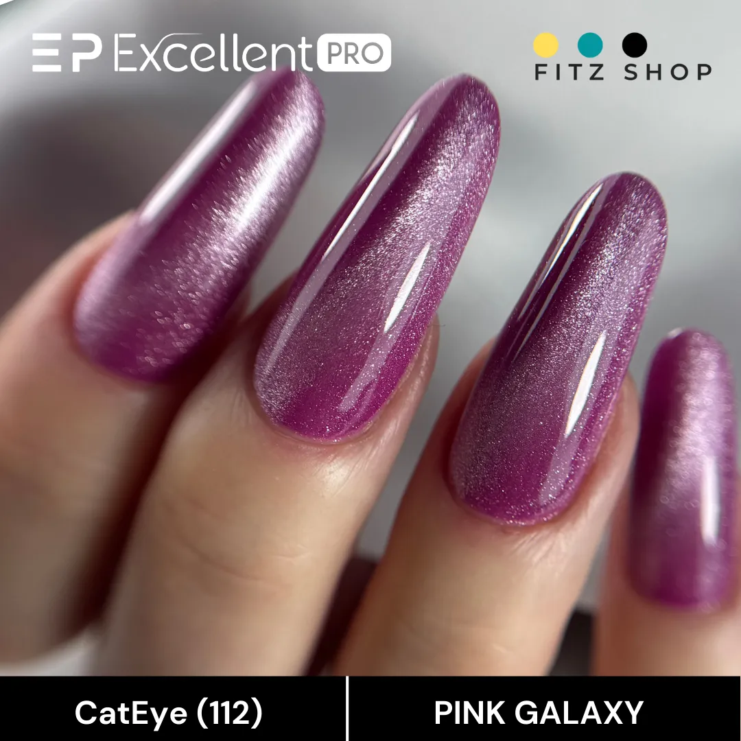 Stylizacja paznokci Excellent PRO - Excellent PRO Colors CatEye 112 PINK GALAXY 7g