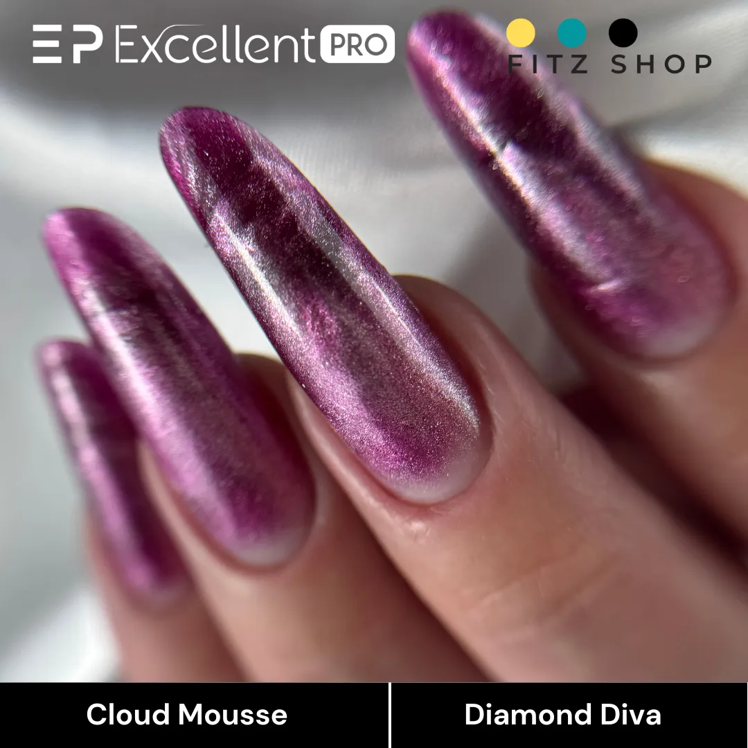 Stylizacja paznokci Excellent PRO - Excellent PRO Cloud Mousse Diamond Diva 15g