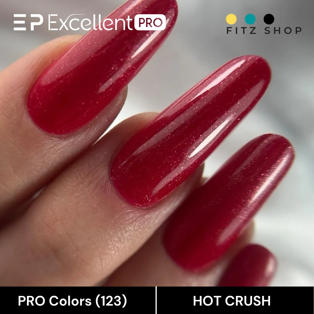 Stylizacja paznokci Excellent PRO - Excellent PRO Colors 123 HOT CRUSH 7g