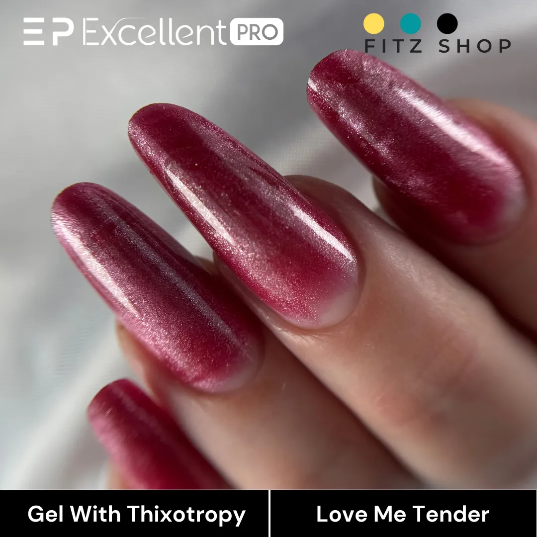 Stylizacja paznokci Excellent PRO - Excellent PRO Thixotropy gel with effect Love Me Tender 15g