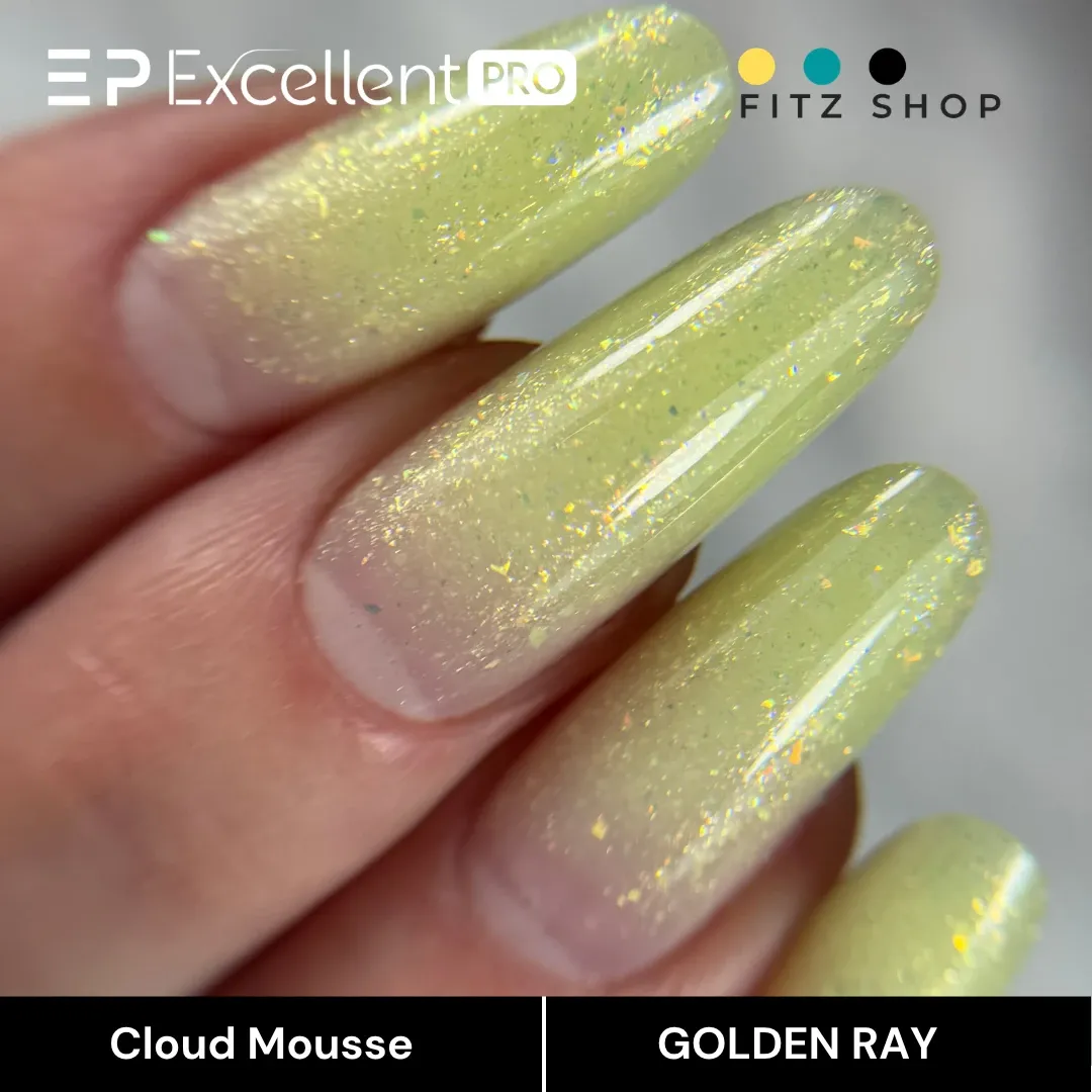 Stylizacja paznokci Excellent PRO - Excellent PRO Cloud Mousse GOLDEN RAY 15g