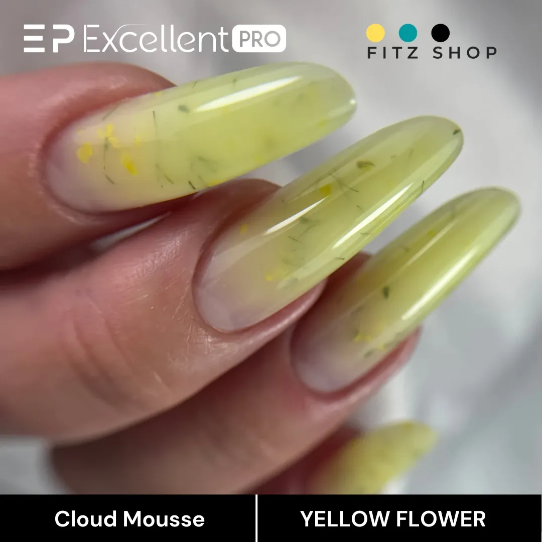 Stylizacja paznokci Excellent PRO - Excellent PRO Cloud Mousse YELLOW FLOWER 15g