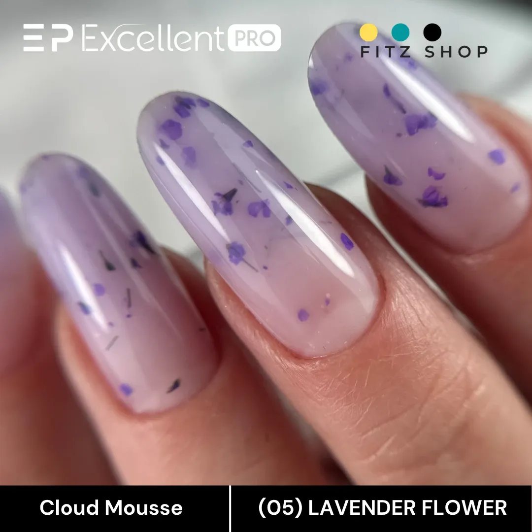 Stylizacja paznokci Excellent PRO - Excellent PRO Cloud Mousse LAVENDER FLOWER 15g