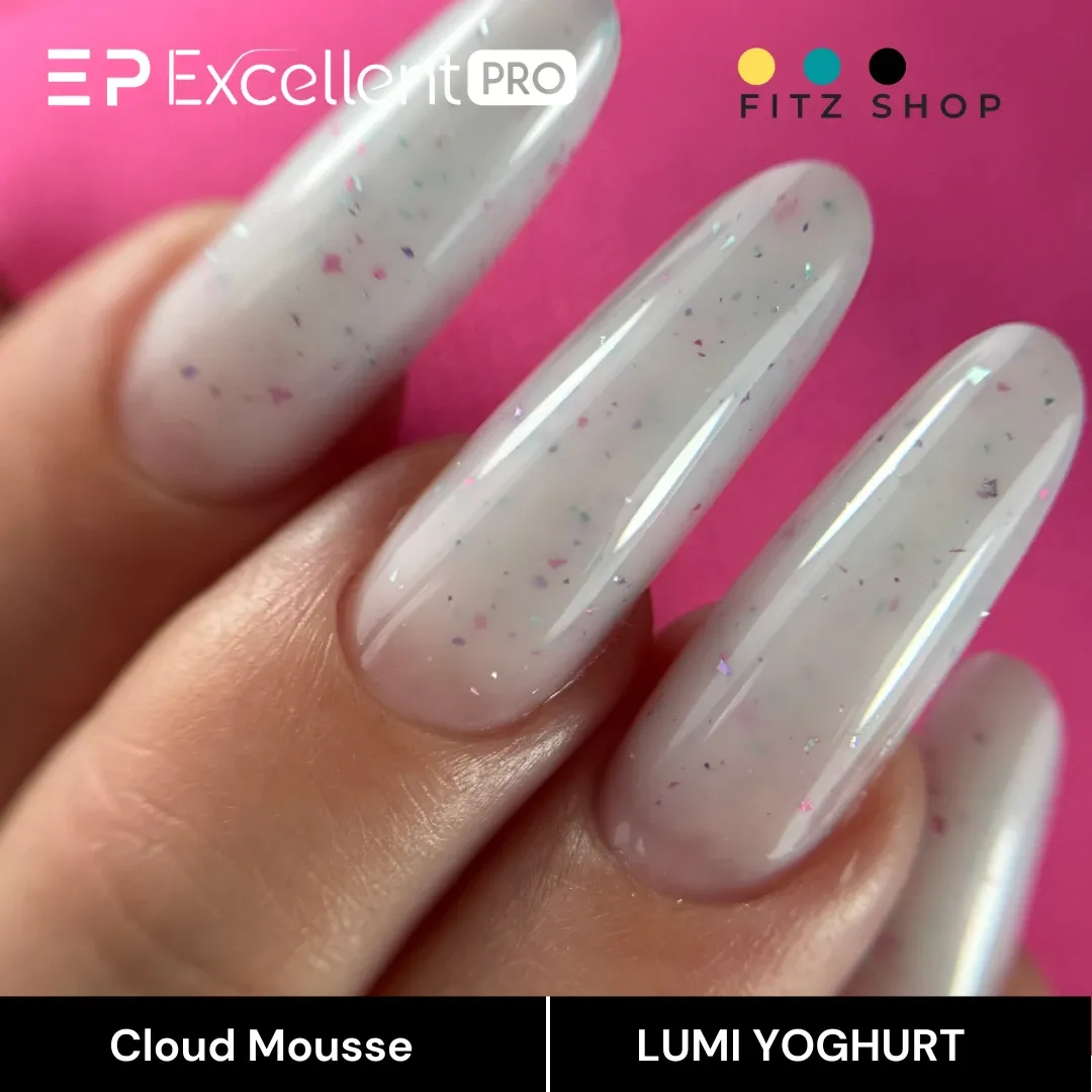 Stylizacja paznokci Excellent PRO - Excellent PRO Cloud Mousse LUMI YOGHURT 15g