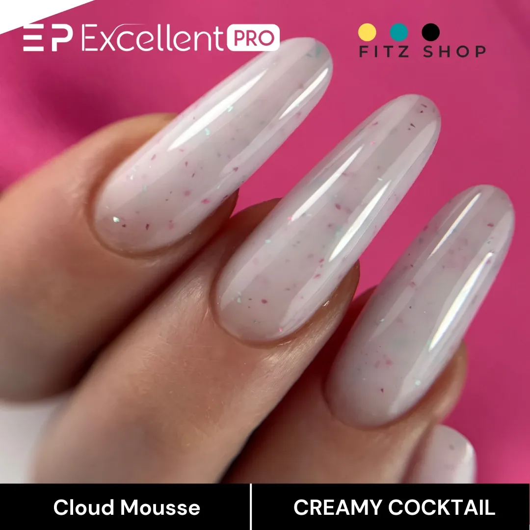Stylizacja paznokci Excellent PRO - Excellent PRO Cloud Mousse CREAMY COCKTAIL 15g