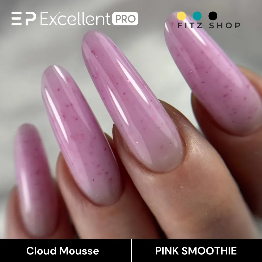 Stylizacja paznokci Excellent PRO - Excellent PRO Cloud Mousse PINK SMOOTHIE 15g