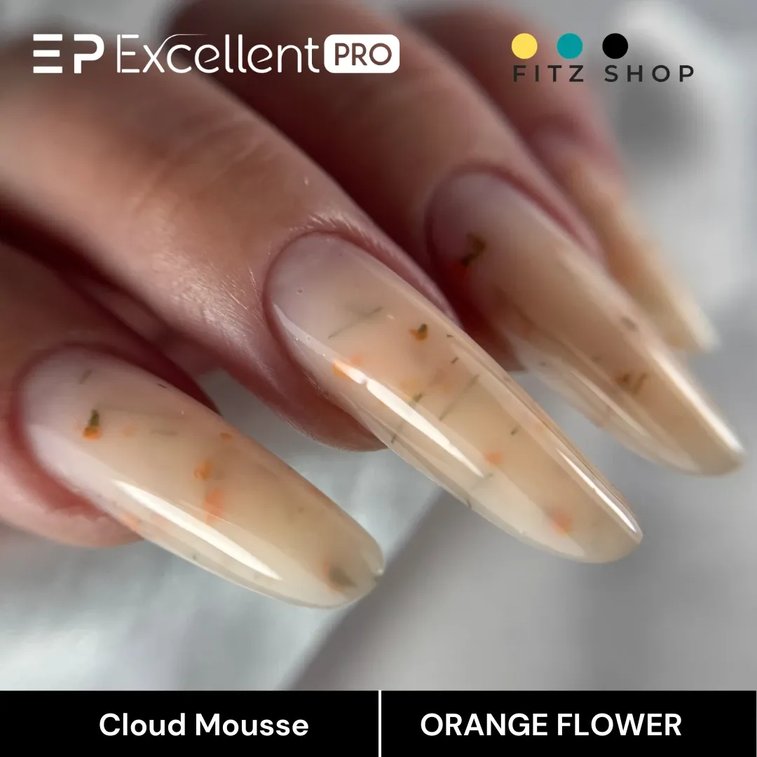 Stylizacja paznokci Excellent PRO - Excellent PRO Cloud Mousse ORANGE FLOWER 15g