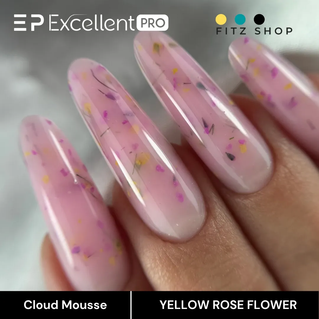 Stylizacja paznokci Excellent PRO - Excellent PRO Cloud Mousse YELLOW ROSE FLOWER 15g