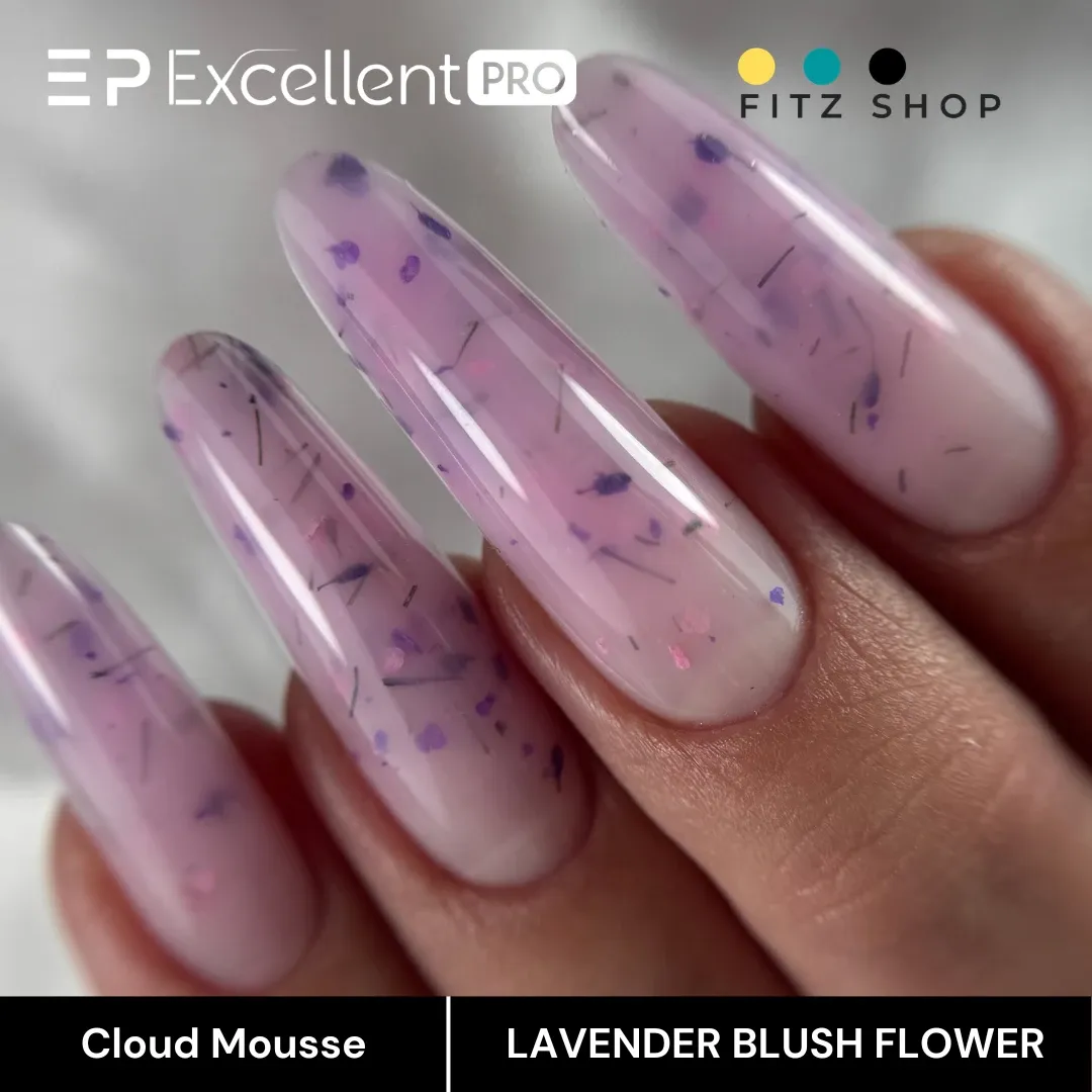 Stylizacja paznokci Excellent PRO - Excellent PRO Cloud Mousse LAVENDER BLUSH FLOWER 15g