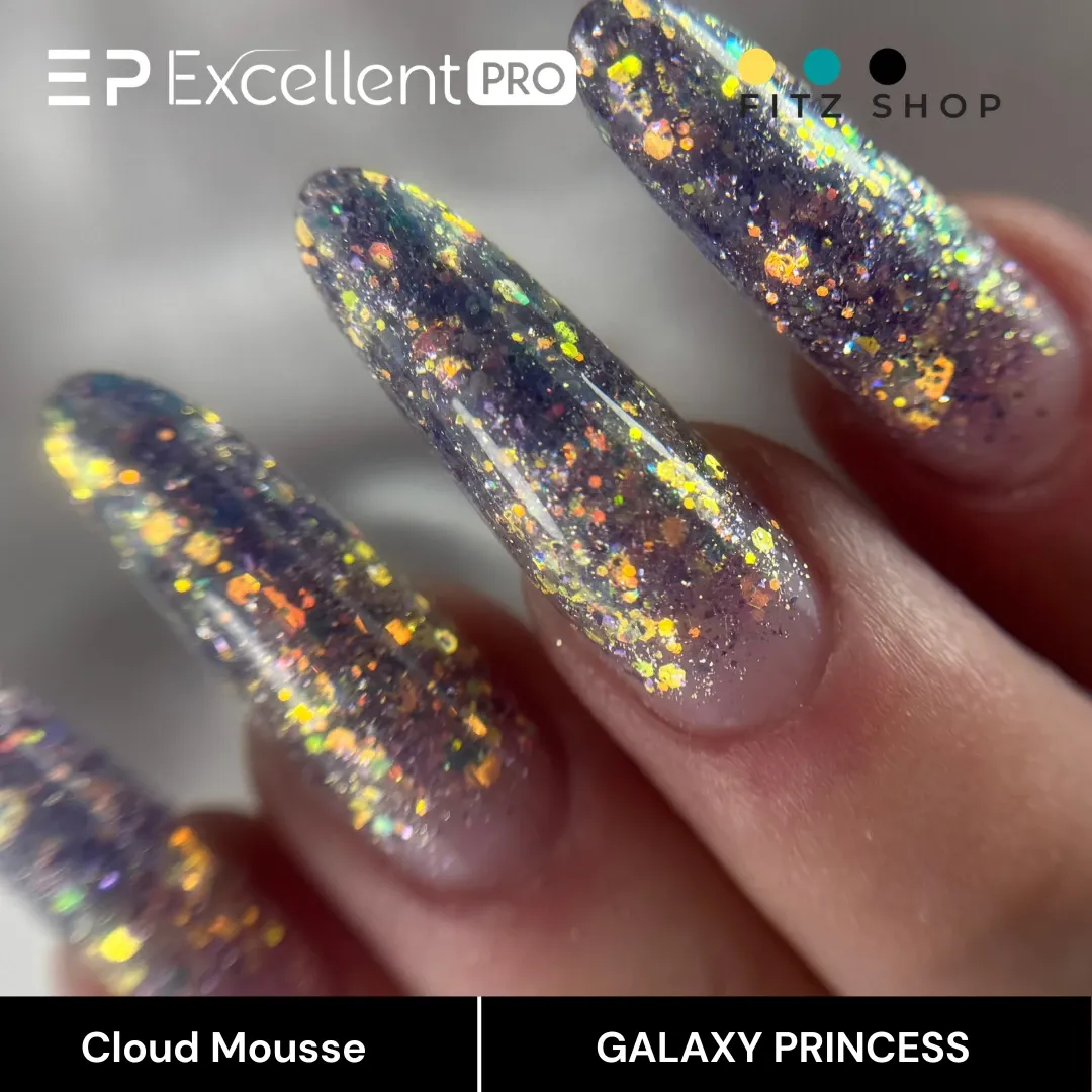 Stylizacja paznokci Excellent PRO - Excellent PRO Cloud Mousse GALAXY PRINCESS 15g